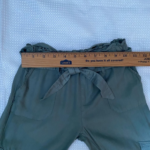 h&m girls utility joggers Size US 7 Color: gasoline/ Khaki green - Picture 4 of 13